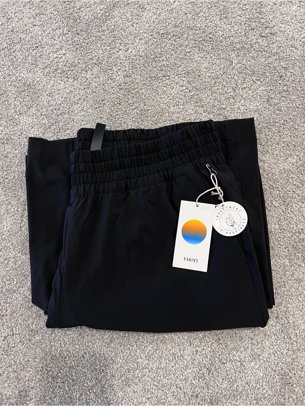 Vuori Villa Wideleg Pant Black NWT Women’s Size XL VW4047 Wide Leg $128 Silky - Picture 2 of 16